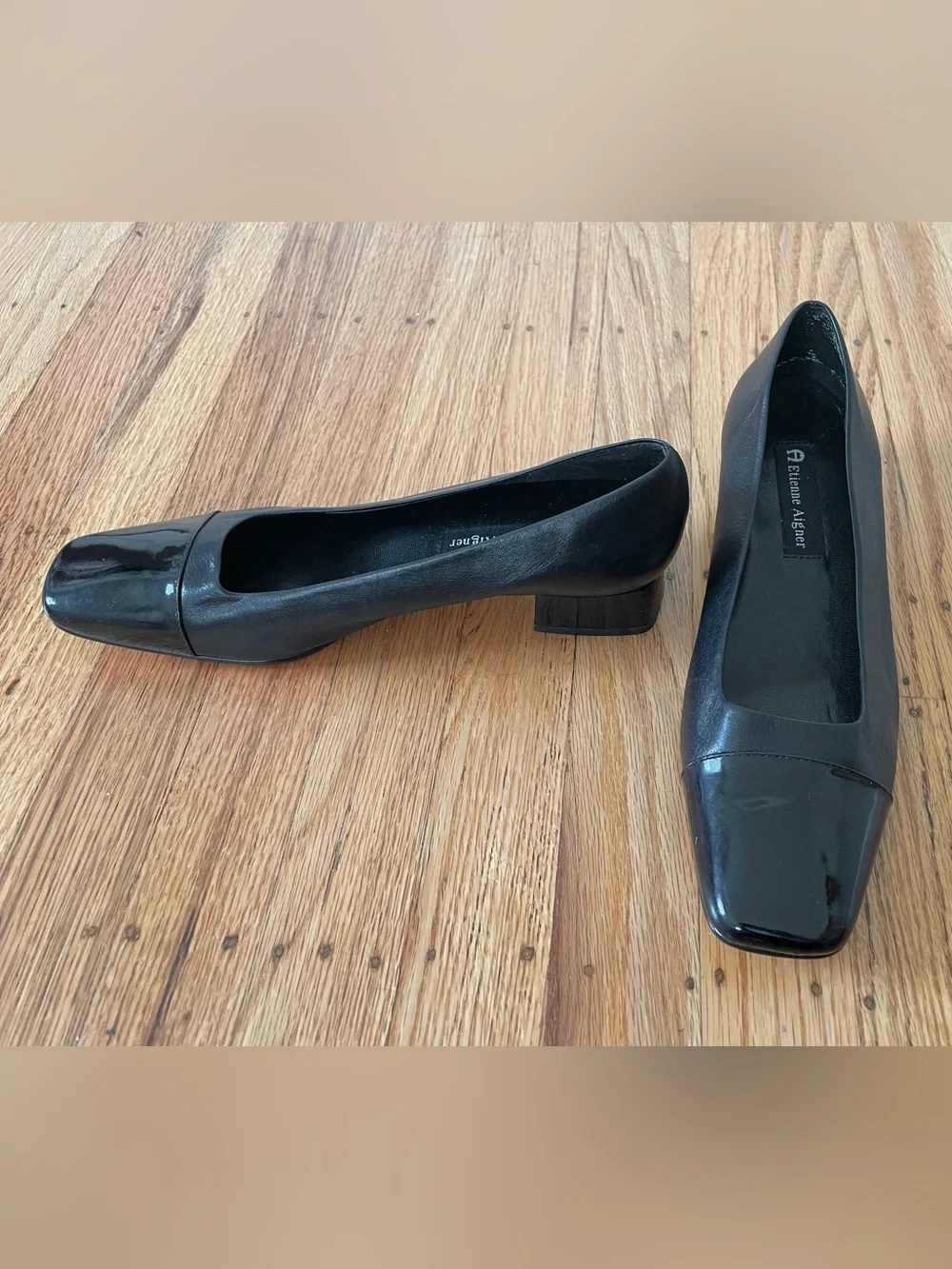Etienne Aigner “Twiggy” Black Pumps